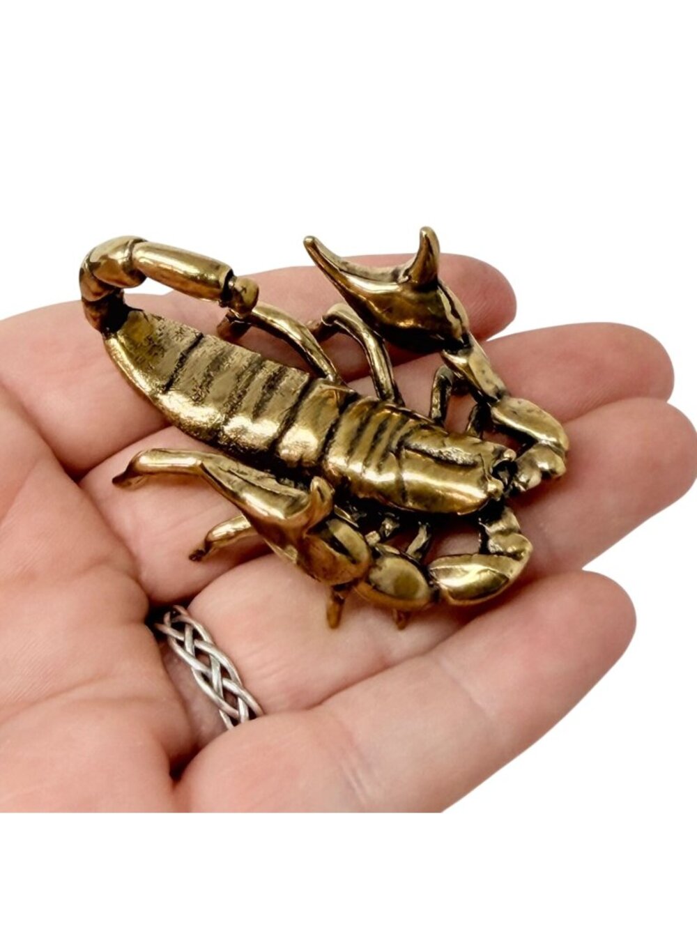 Brass Scorpion‎ Figurine Protection Transformation Spirit Animal Altar Totem